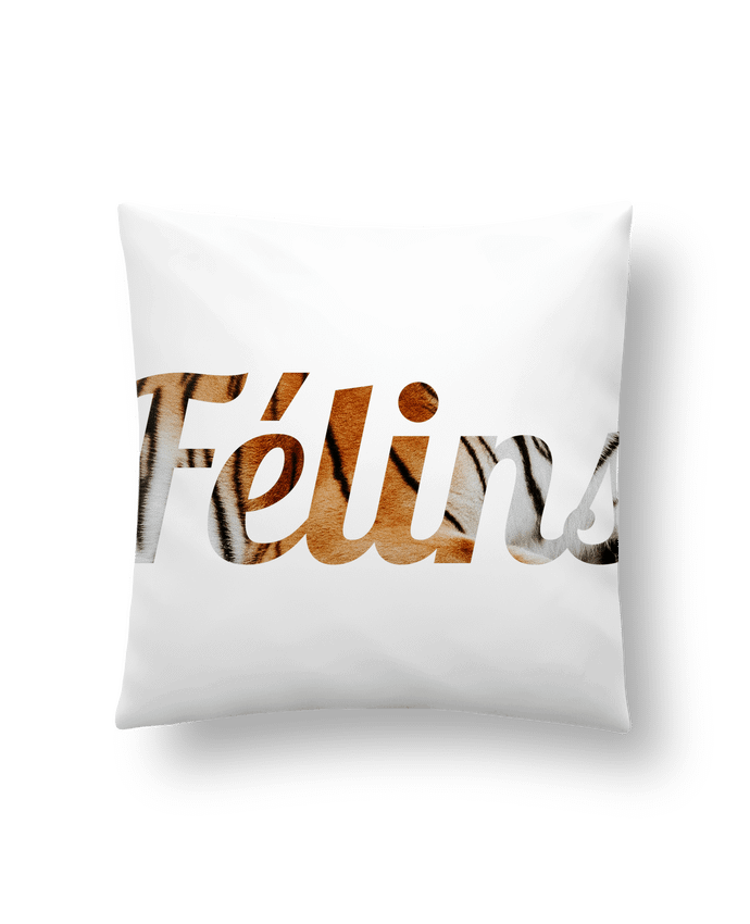 Cushion synthetic soft 45 x 45 cm Félins by Ruuud by Ruuud