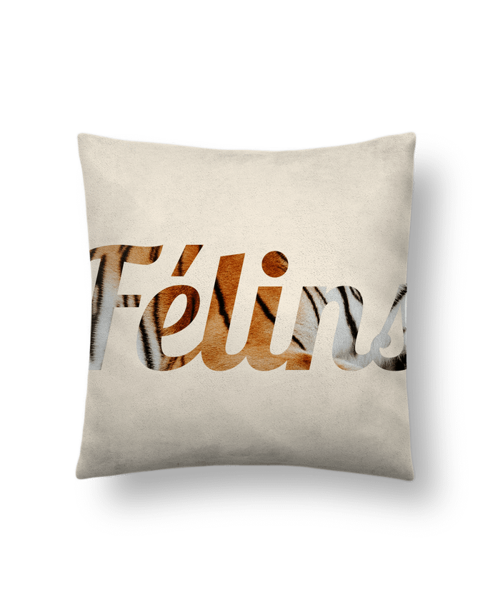 Cushion suede touch 45 x 45 cm Félins by Ruuud by Ruuud