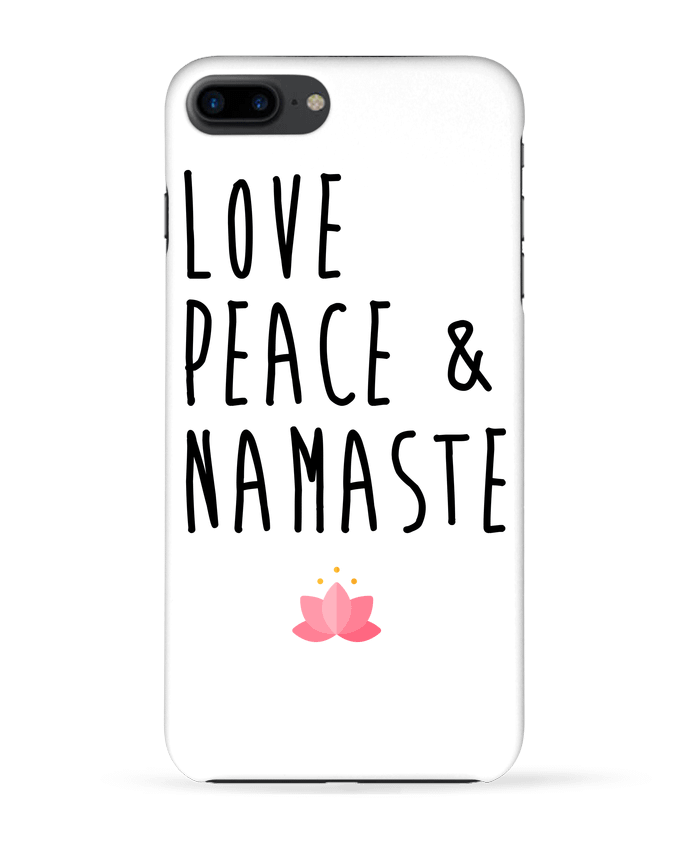 Coque iPhone 7 + Love, Peace & Namaste par tunetoo