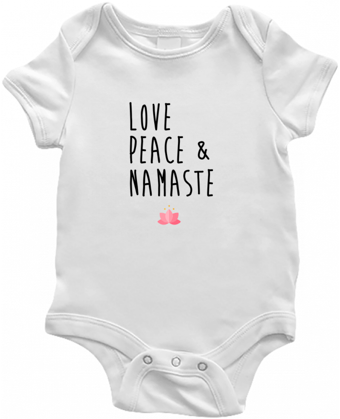 Body bébé Love, Peace & Namaste par tunetoo