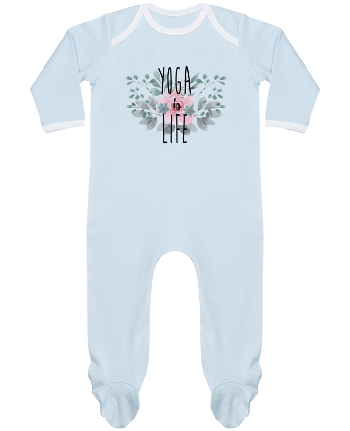 Body Pyjama Bébé Yoga is life par tunetoo