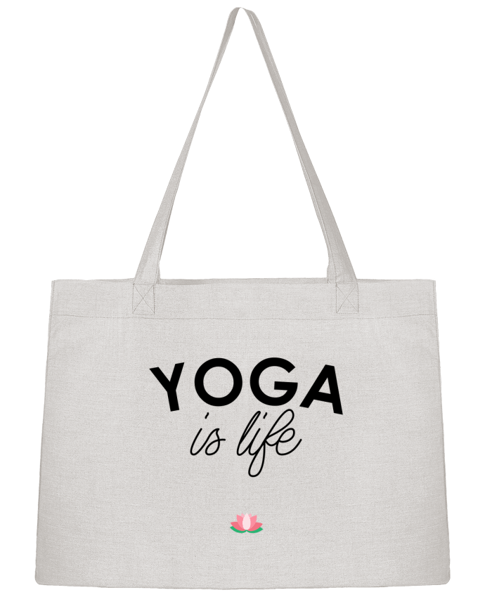 Shopping tote bag Stanley Stella Yoga is life by tunetoo