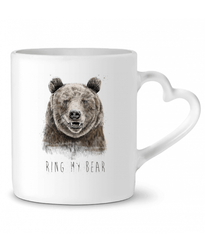 Mug coeur Ring my bear par Balàzs Solti