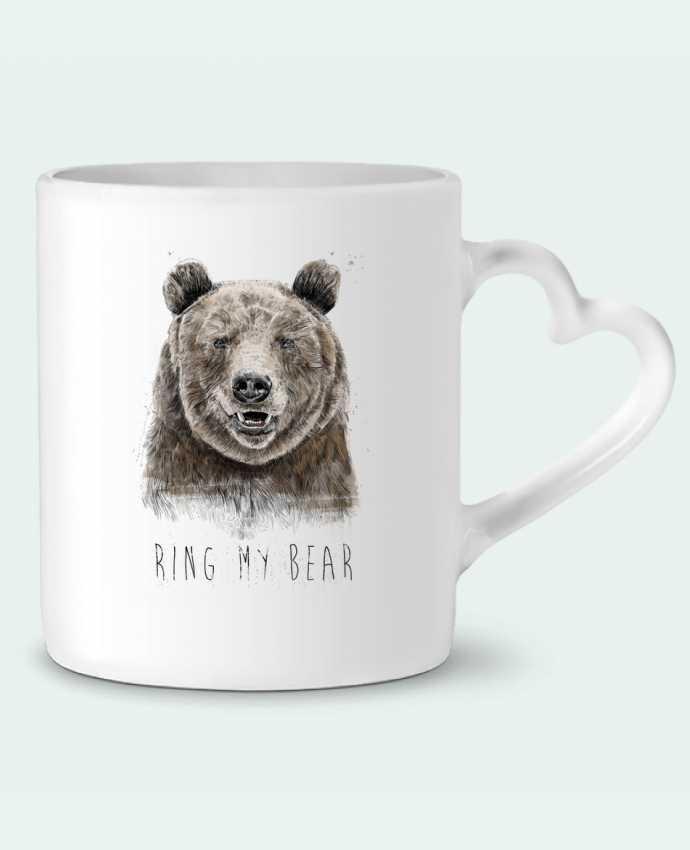 Mug coeur Ring my bear par Balàzs Solti