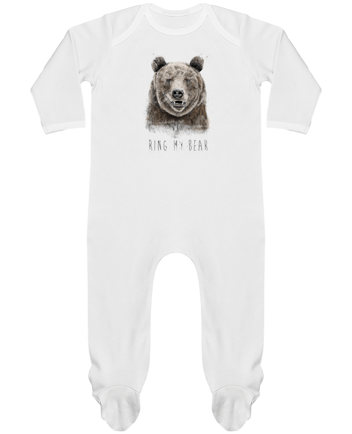 Baby Sleeper long sleeves Contrast Ring my bear by Balàzs Solti