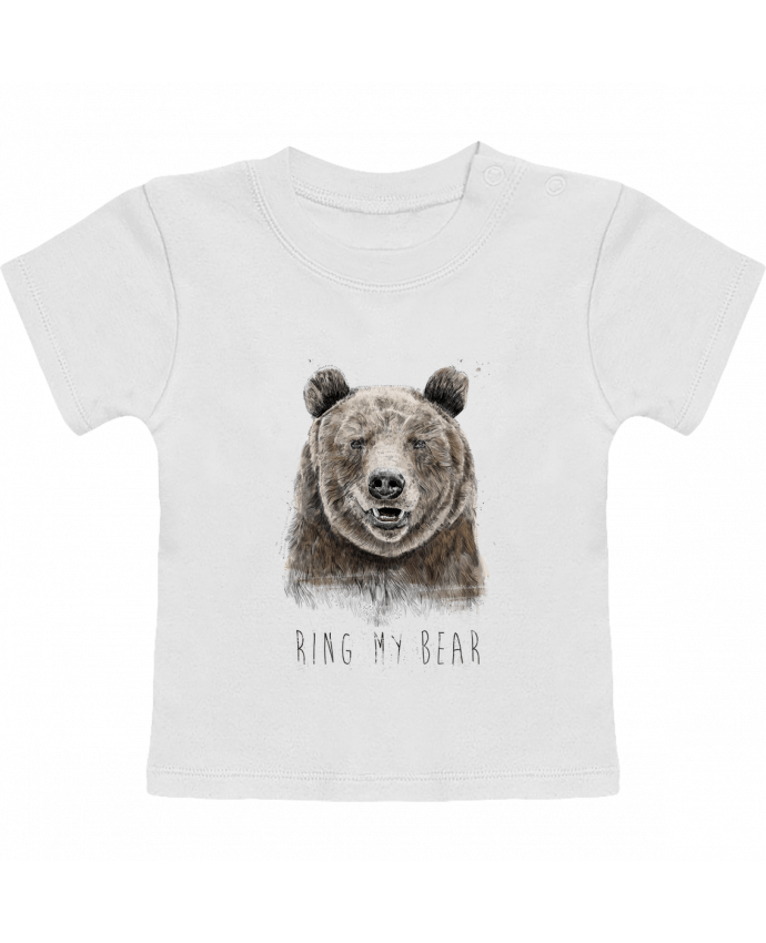 Camiseta Bebé Manga Corta Ring my bear manches courtes du designer Balàzs Solti