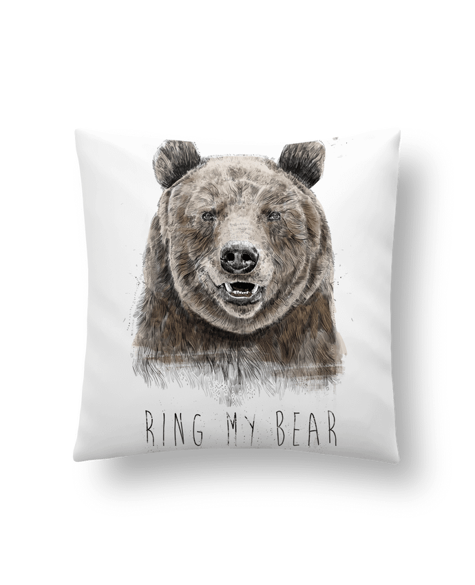 Cushion synthetic soft 45 x 45 cm Ring my bear by Balàzs Solti