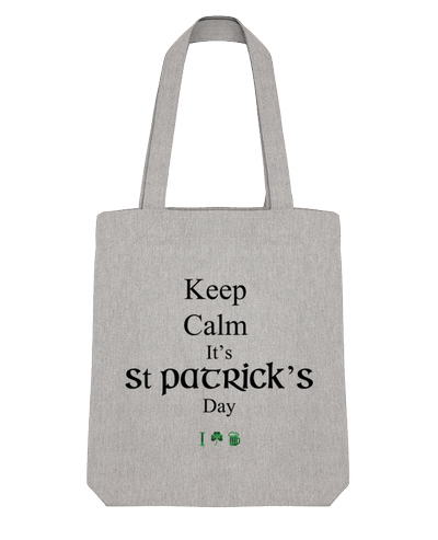 Tote Bag Stanley Stella Keep calm it's St Patrick's Day par tunetoo 