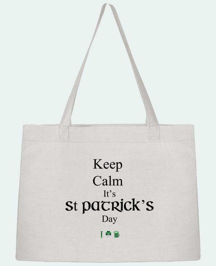 Shopping tote bag Stanley Stella Keep calm it's St Patrick's Day by tunetoo
