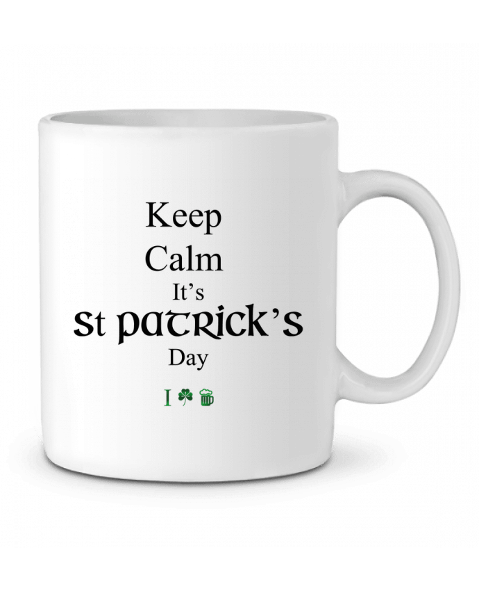 Ceramic Mug Keep calm it's St Patrick's Day by tunetoo