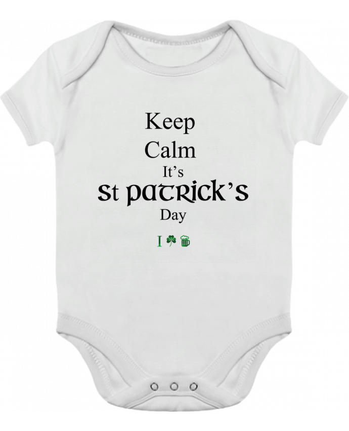Baby Body Contrast Keep calm it's St Patrick's Day by tunetoo