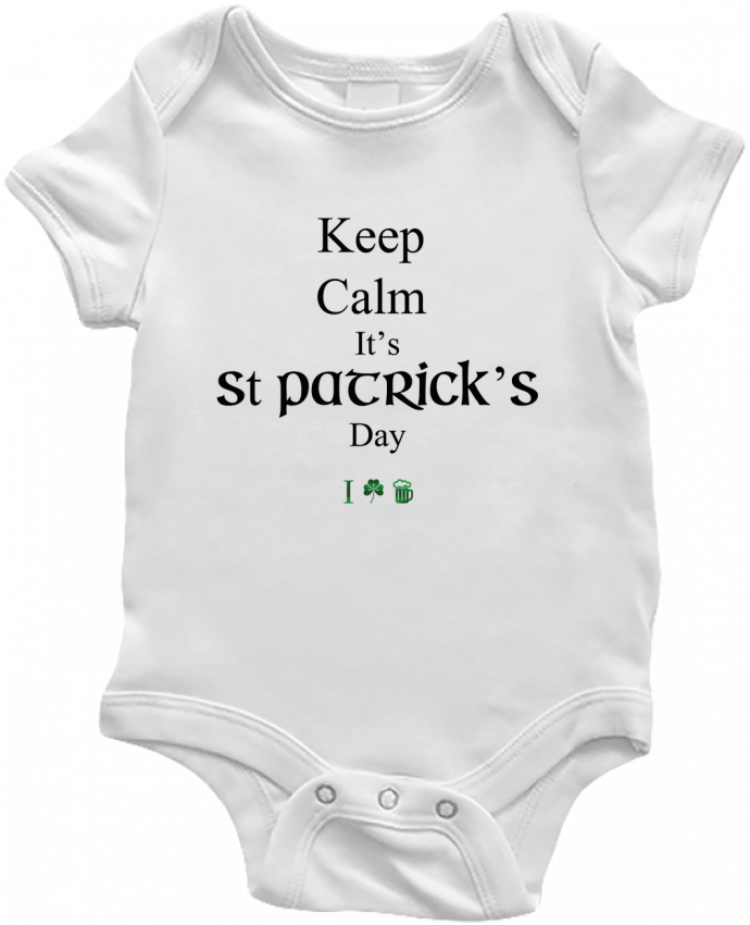 Body bébé Keep calm it's St Patrick's Day par tunetoo