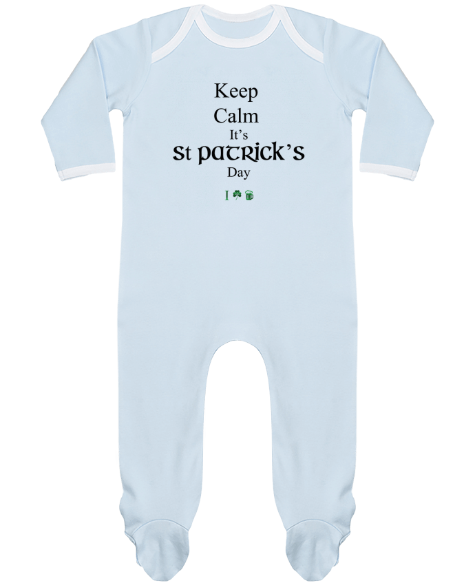 Body Pyjama Bébé Keep calm it's St Patrick's Day par tunetoo