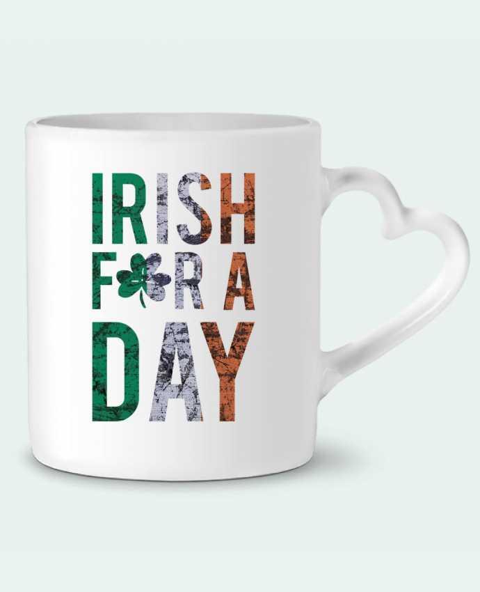 Mug coeur Irish for a day par tunetoo