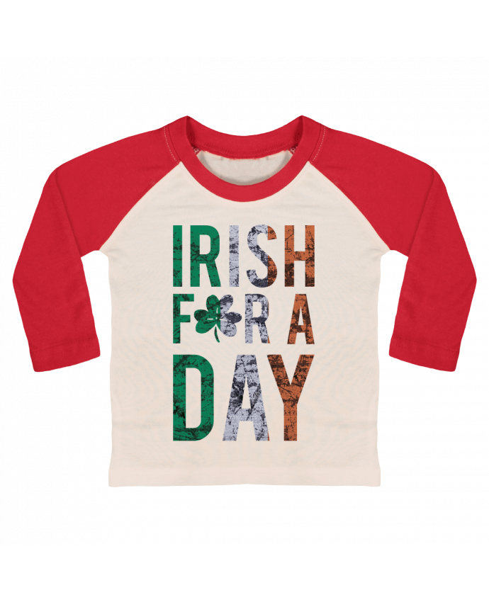 Camiseta Bebé Béisbol Manga Larga Irish for a day por tunetoo