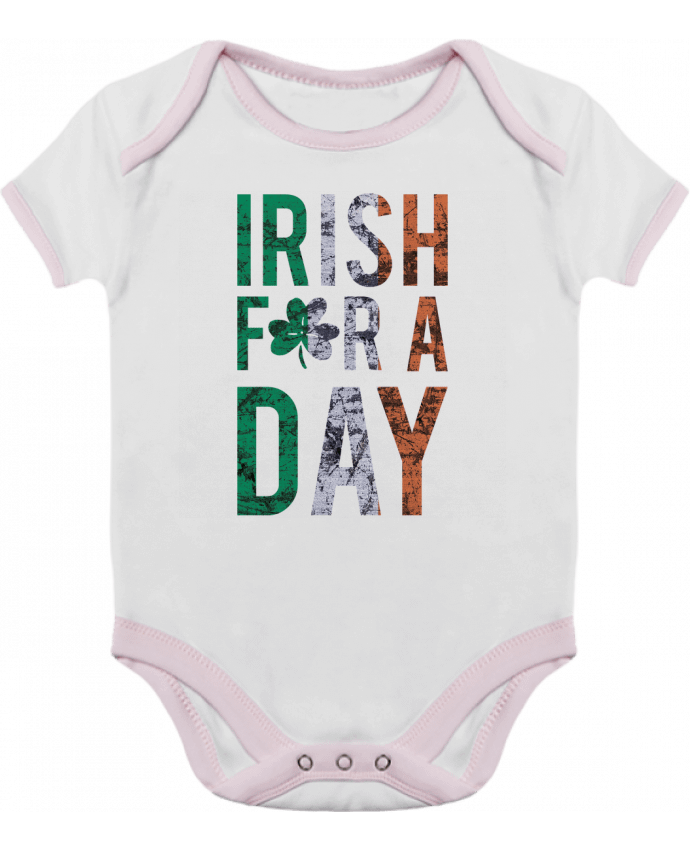 Body bébé manches contrastées Irish for a day par tunetoo