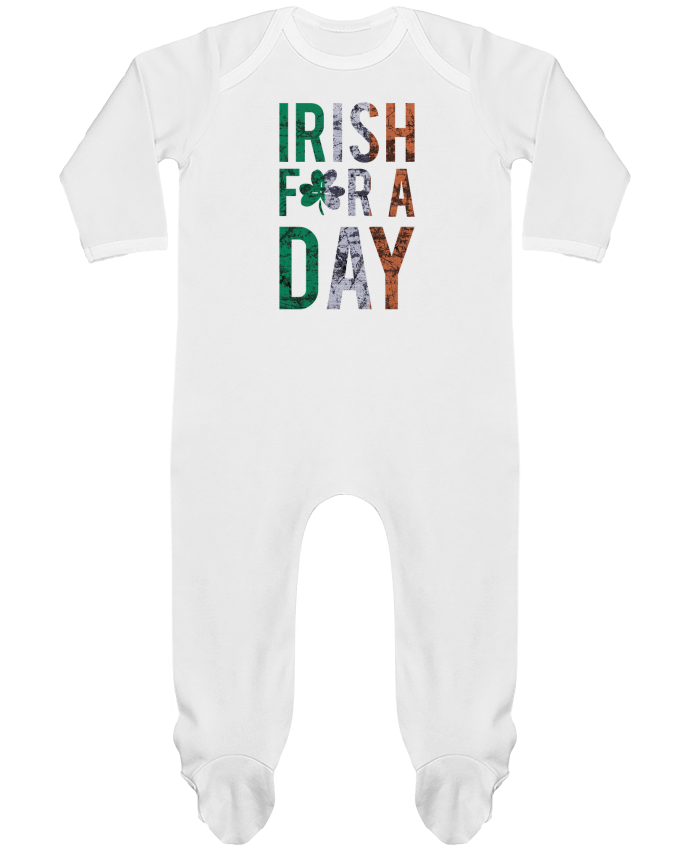 Baby Sleeper long sleeves Contrast Irish for a day by tunetoo