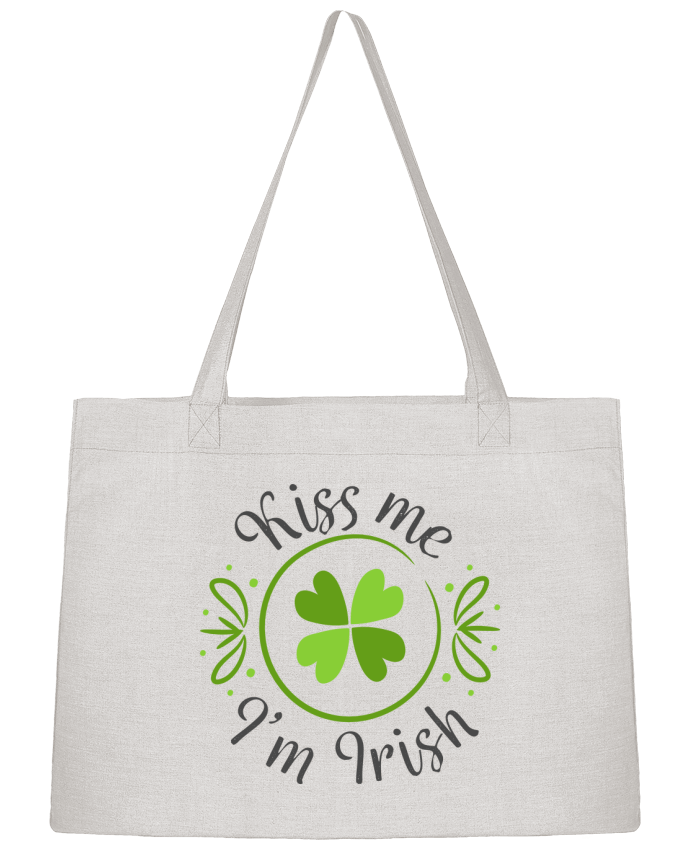 Shopping tote bag Stanley Stella Kiss me I'm Irish by tunetoo