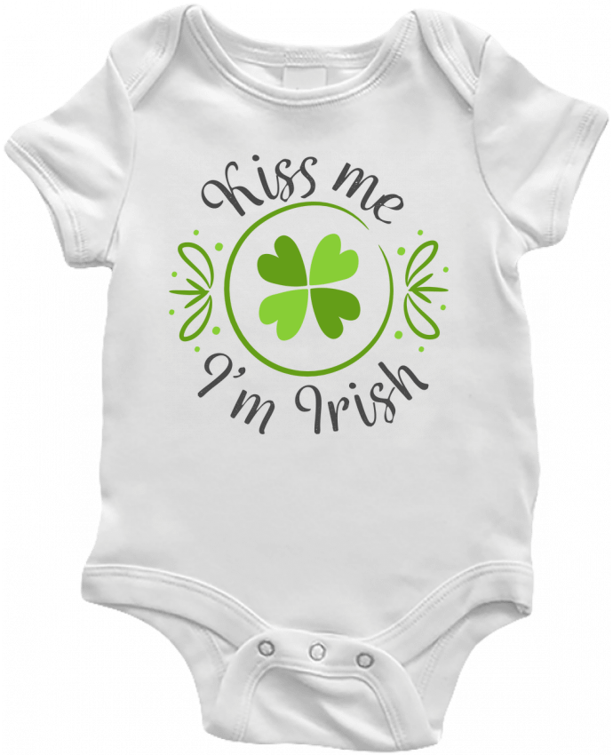Body Bebé Kiss me I'm Irish por tunetoo
