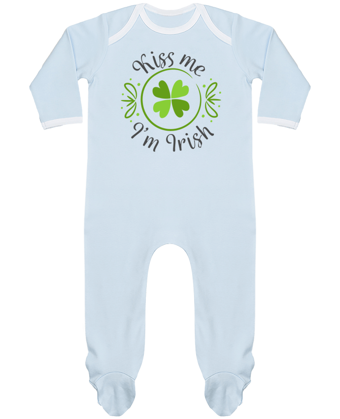 Body Pyjama Bébé Kiss me I'm Irish par tunetoo