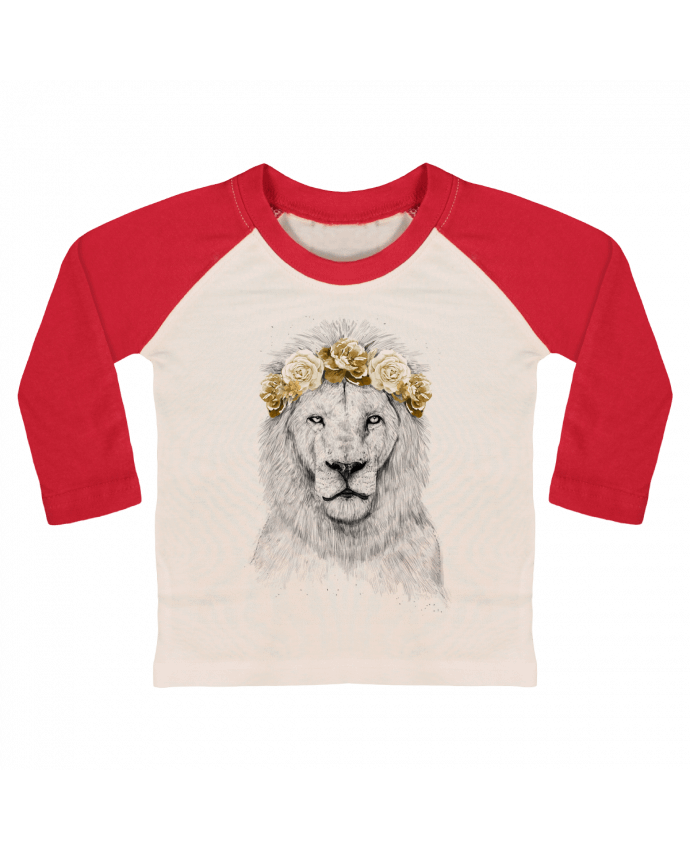 Camiseta Bebé Béisbol Manga Larga Festival lion II por Balàzs Solti