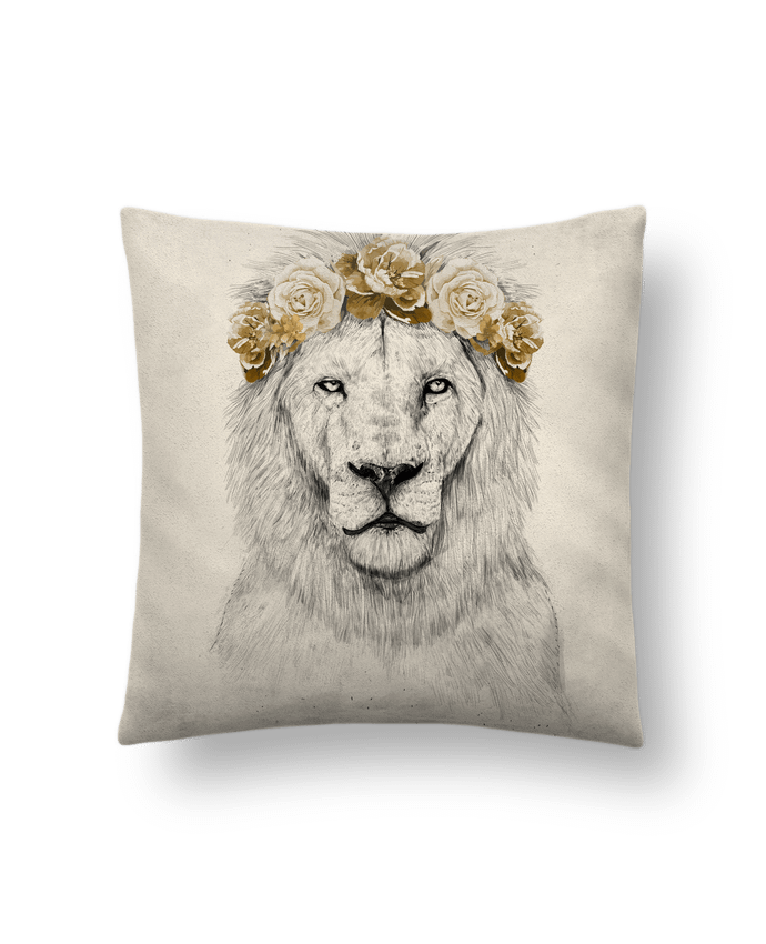 Cushion suede touch 45 x 45 cm Festival lion II by Balàzs Solti