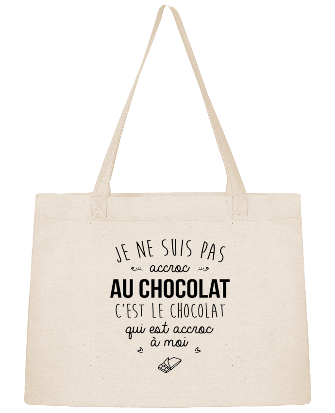 Shopping tote bag Stanley Stella choco addict by DesignMe