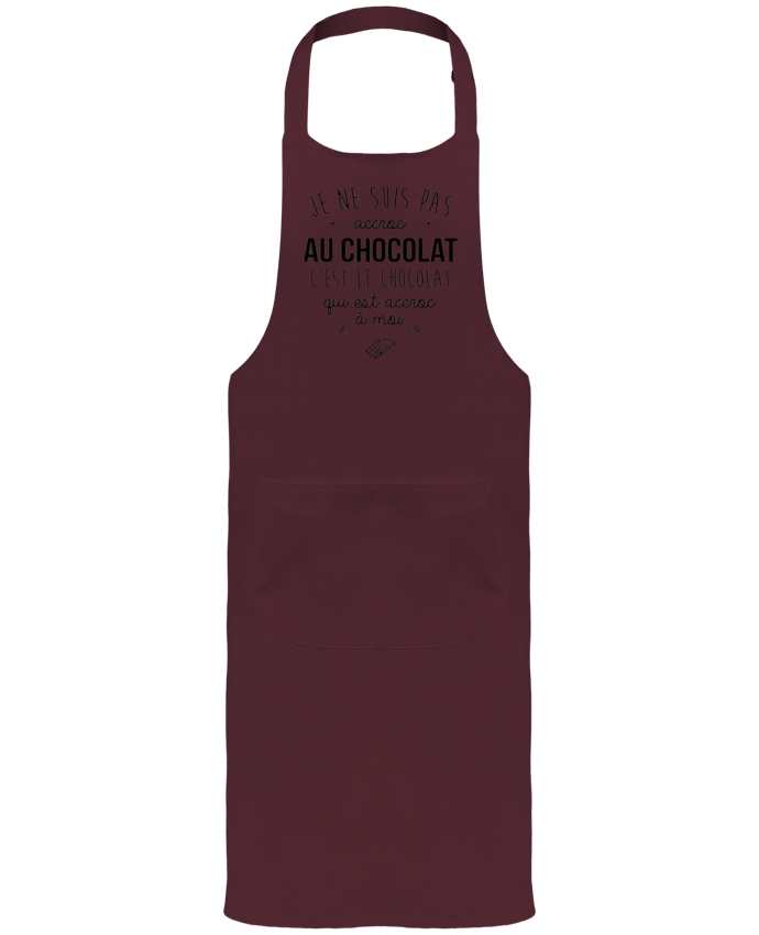 Tablier avec poches choco addict par DesignMe