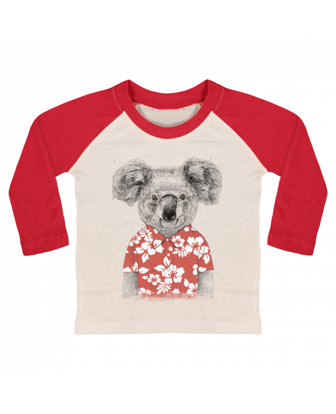 Tee-shirt Bébé Baseball ML Summer koala par Balàzs Solti