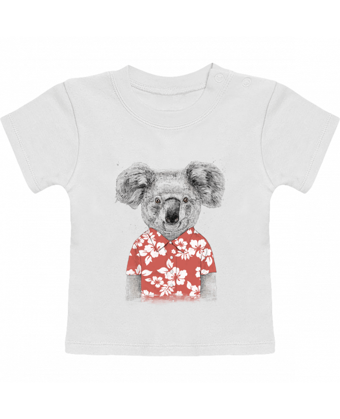 Camiseta Bebé Manga Corta Summer koala manches courtes du designer Balàzs Solti