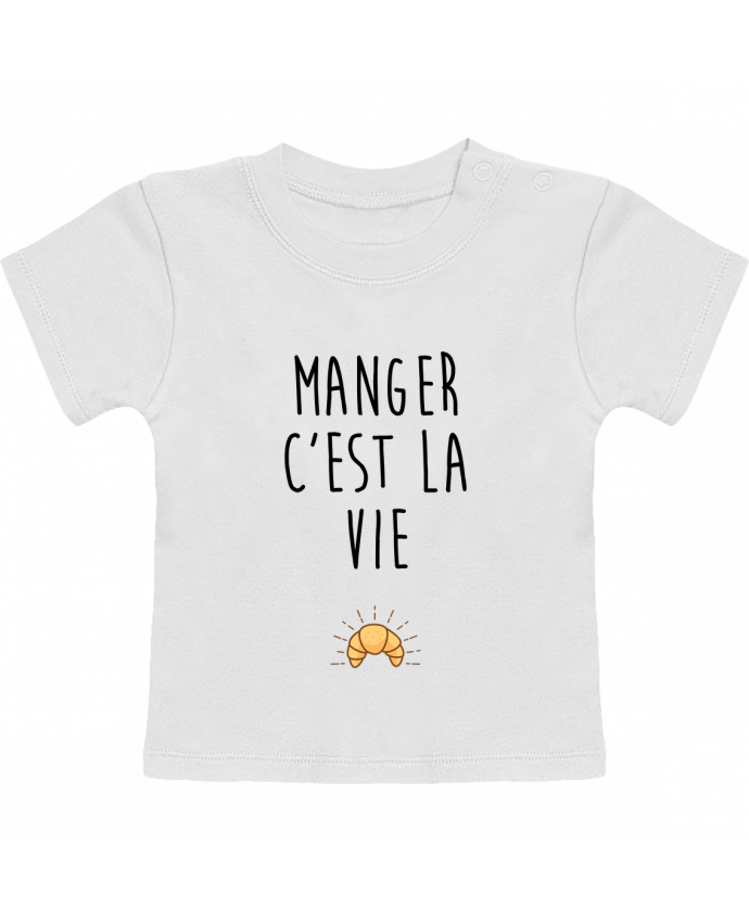 T-Shirt Baby Short Sleeve Manger c'est la vie manches courtes du designer tunetoo