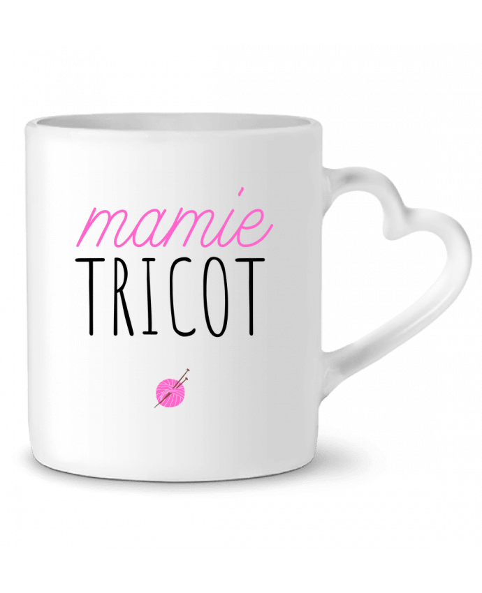 Mug Heart Mamie tricot by tunetoo