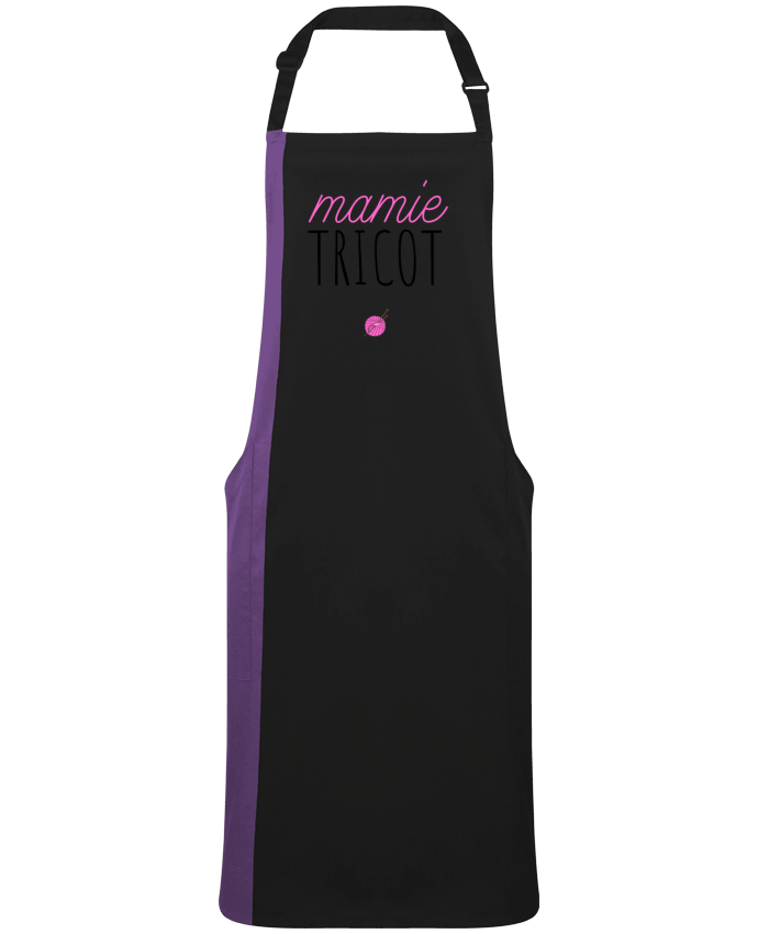 Two-tone long Apron Mamie tricot by  tunetoo