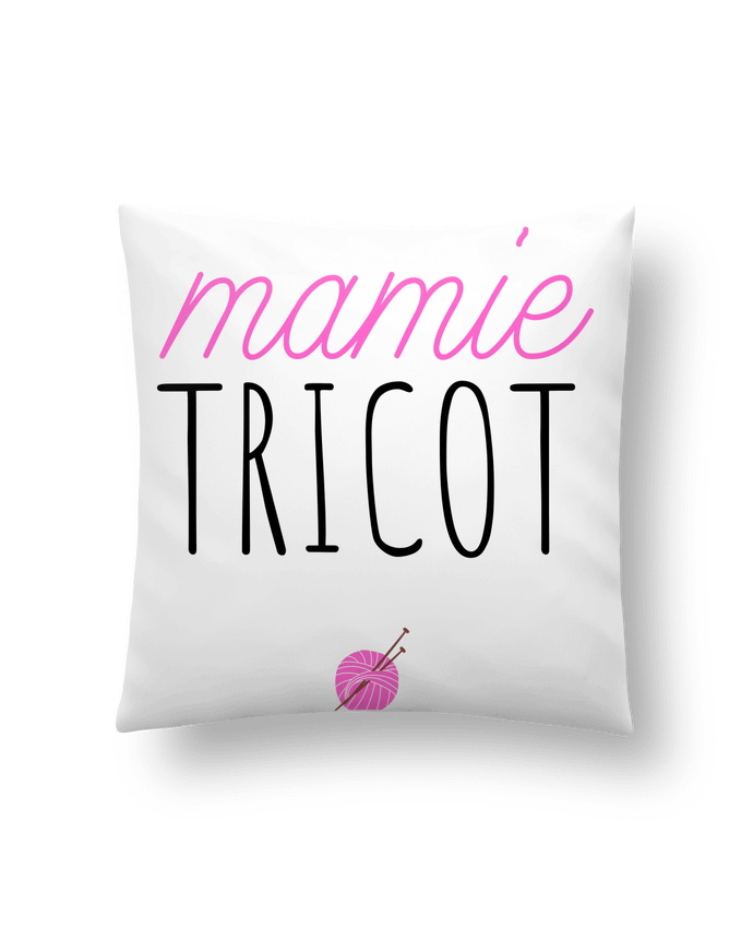 Cushion synthetic soft 45 x 45 cm Mamie tricot by tunetoo