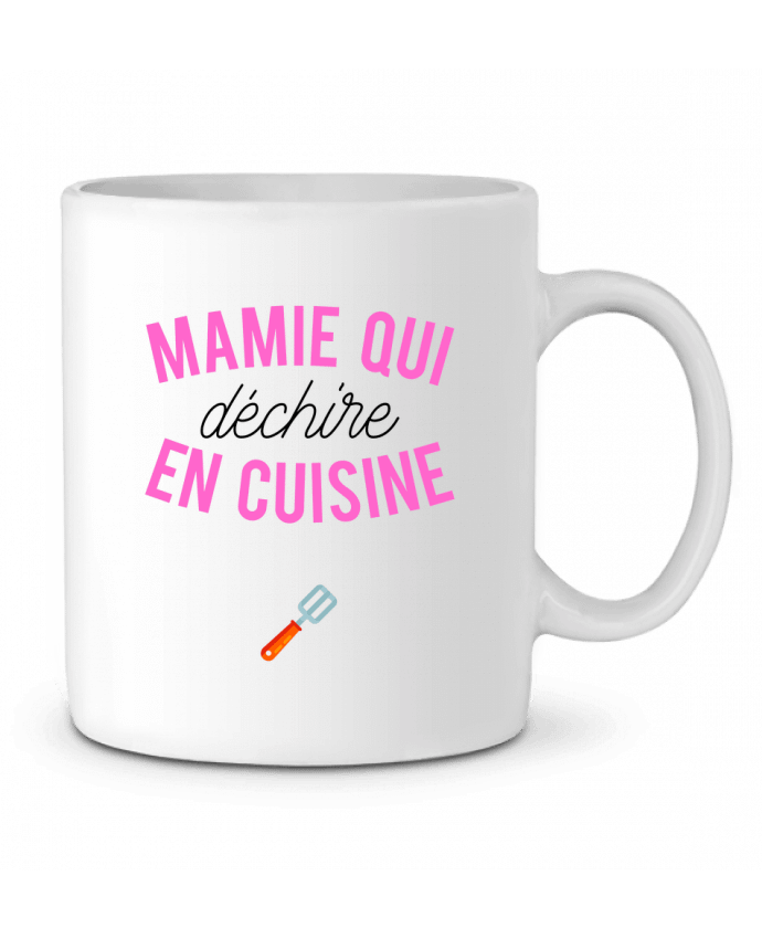 Ceramic Mug Mamie qui déchire en cuisine by tunetoo