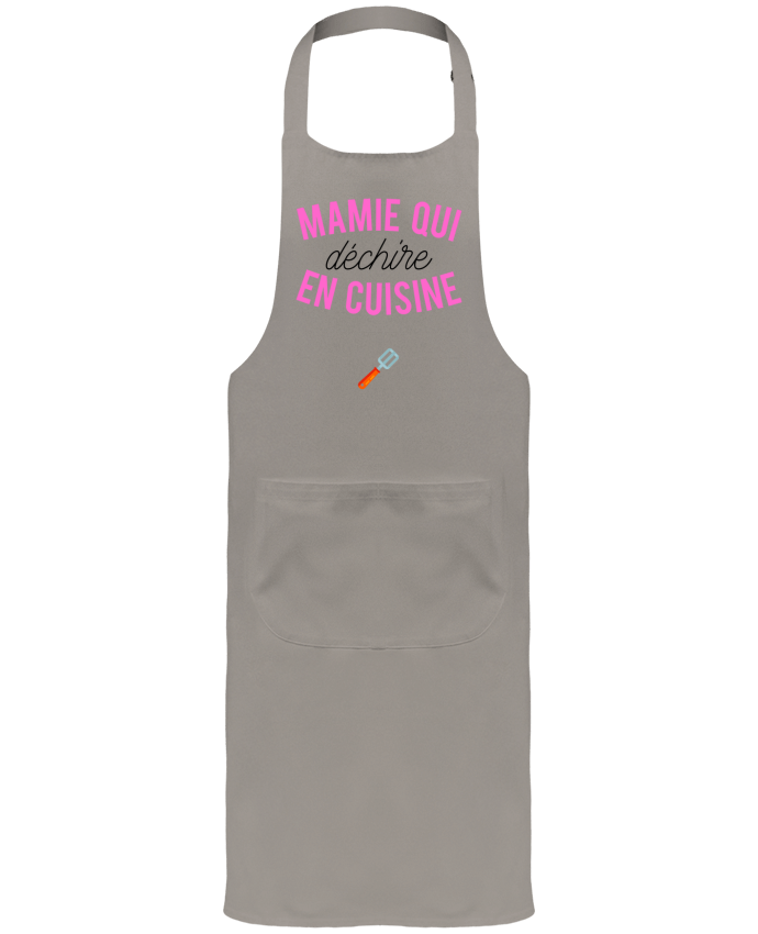 Garden or Sommelier Apron with Pocket Mamie qui déchire en cuisine by tunetoo