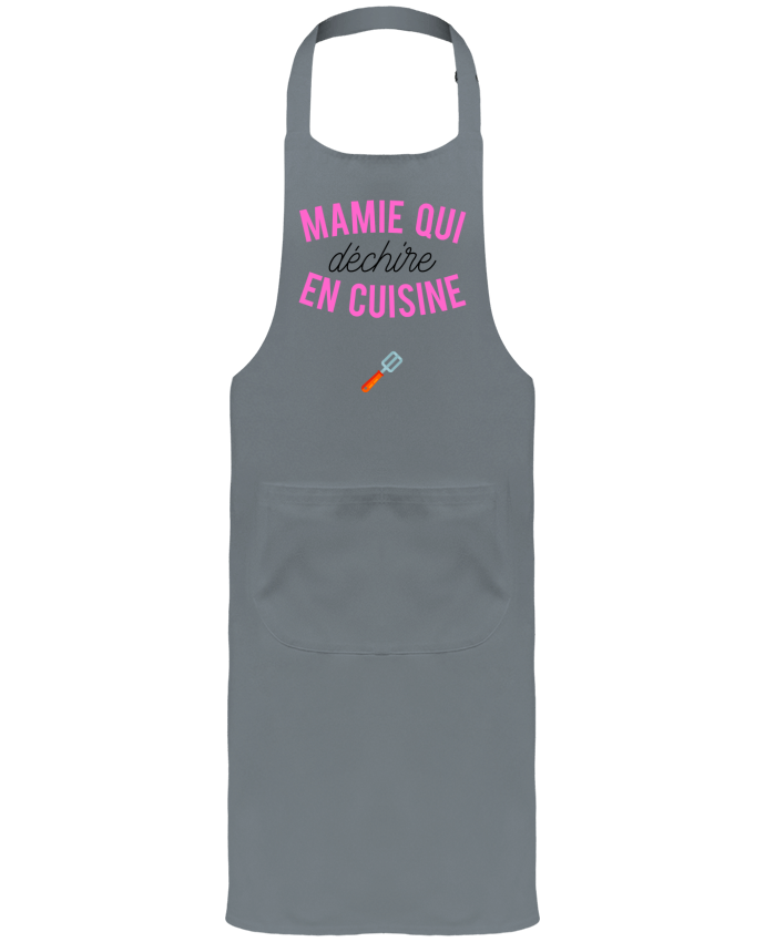Garden or Sommelier Apron with Pocket Mamie qui déchire en cuisine by tunetoo