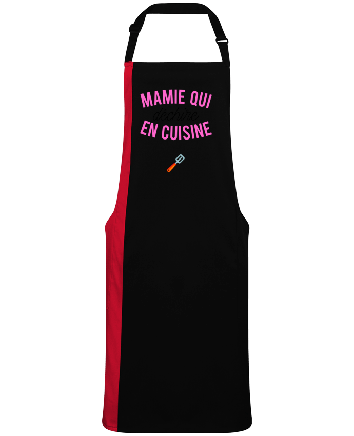Tablier bicolore Mamie qui déchire en cuisine par  tunetoo
