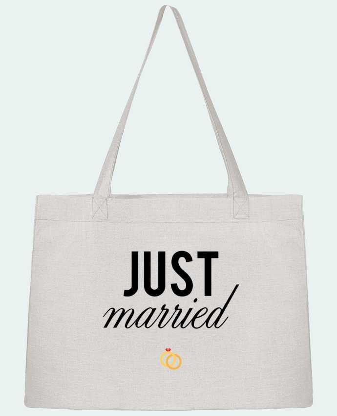 Shopping tote bag Stanley Stella Just married by tunetoo