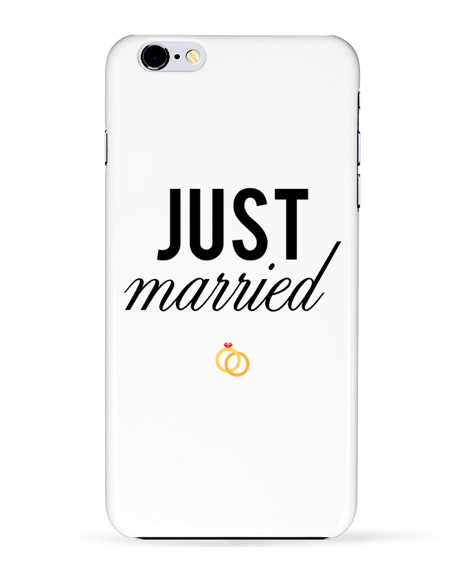 Case 3D iPhone 6+ Just married de tunetoo