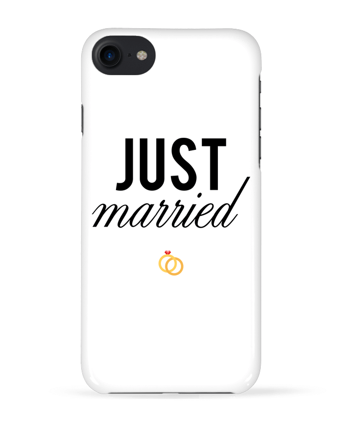 COQUE 3D Iphone 7 Just married de tunetoo