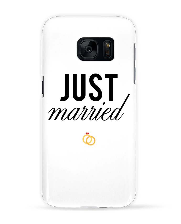 Case 3D Samsung Galaxy S7 Just married by tunetoo