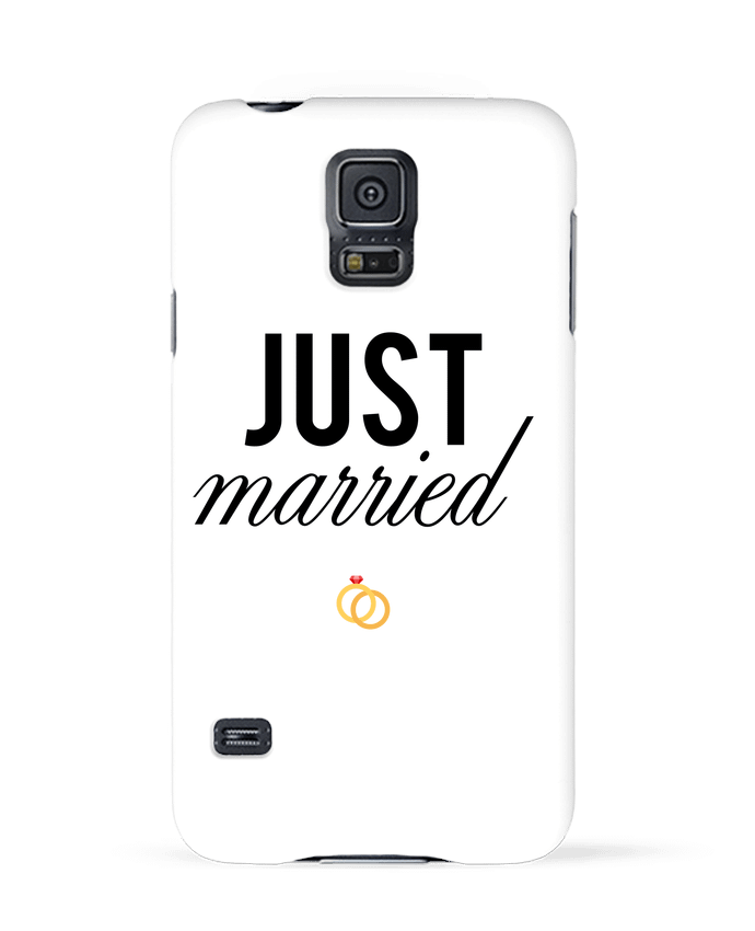 Case 3D Samsung Galaxy S5 Just married by tunetoo