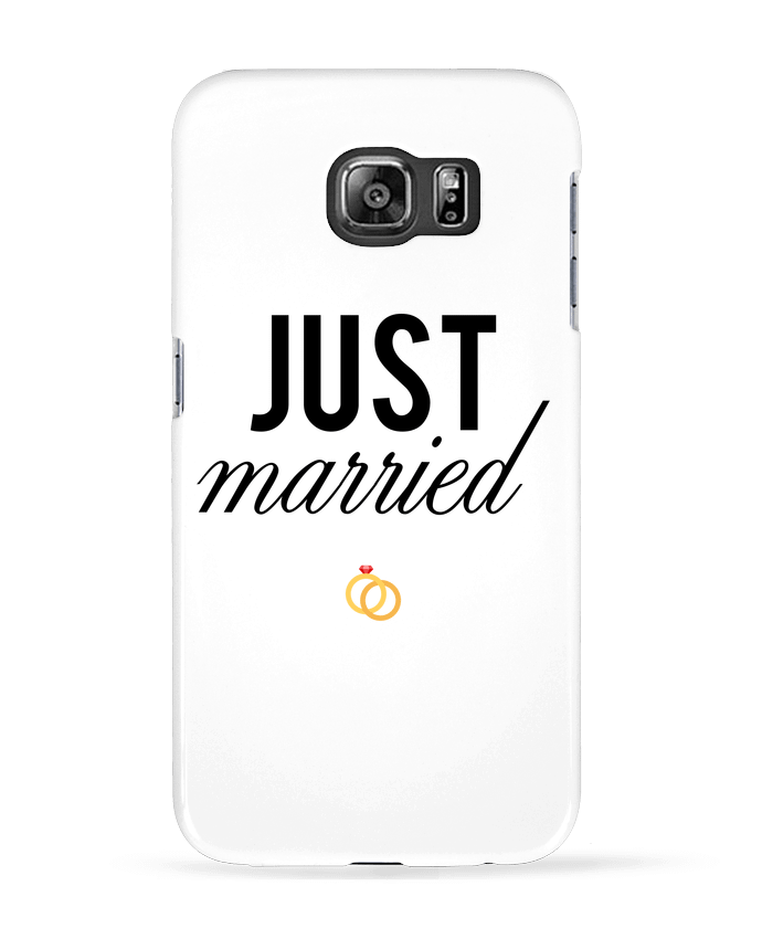 Case 3D Samsung Galaxy S6 Just married - tunetoo