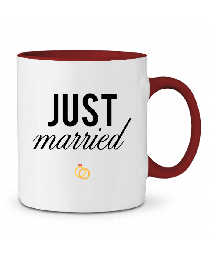 Mug bicolore Just married tunetoo