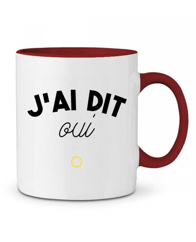 Mug bicolore J'ai dit oui ! tunetoo