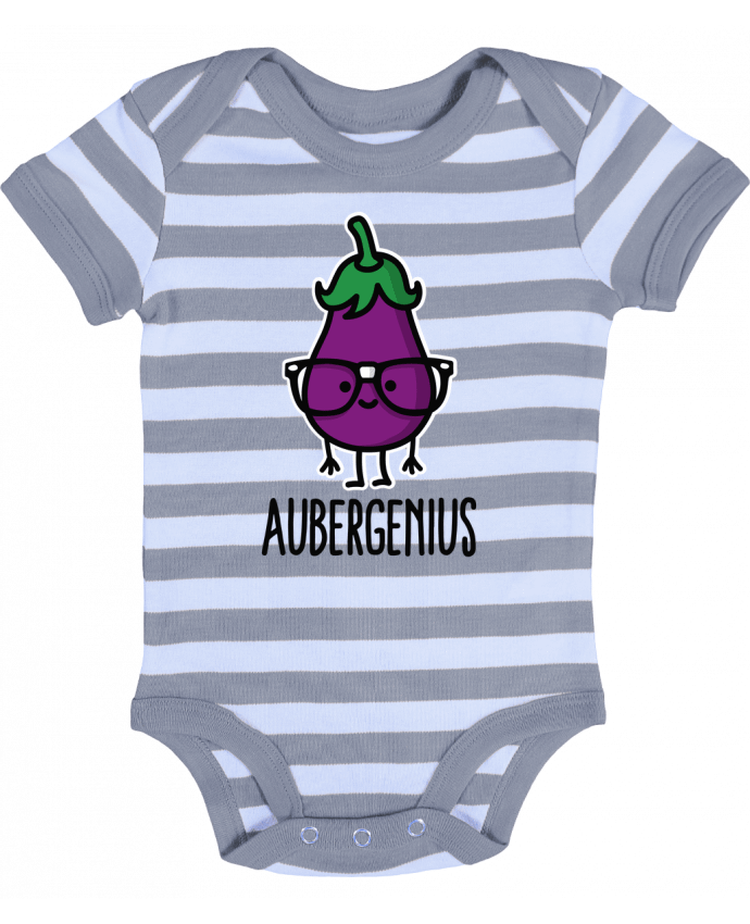 Baby Body striped Aubergenius - LaundryFactory