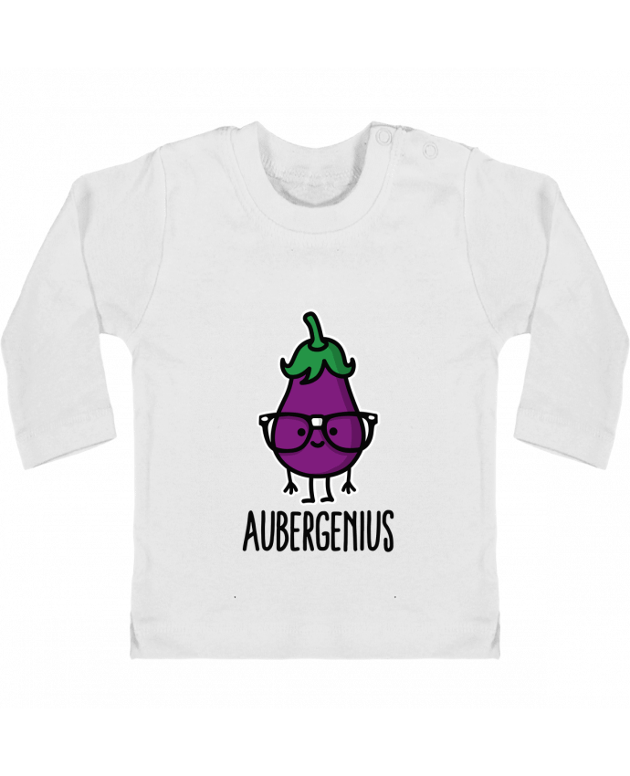 T-shirt bébé Aubergenius manches longues du designer LaundryFactory
