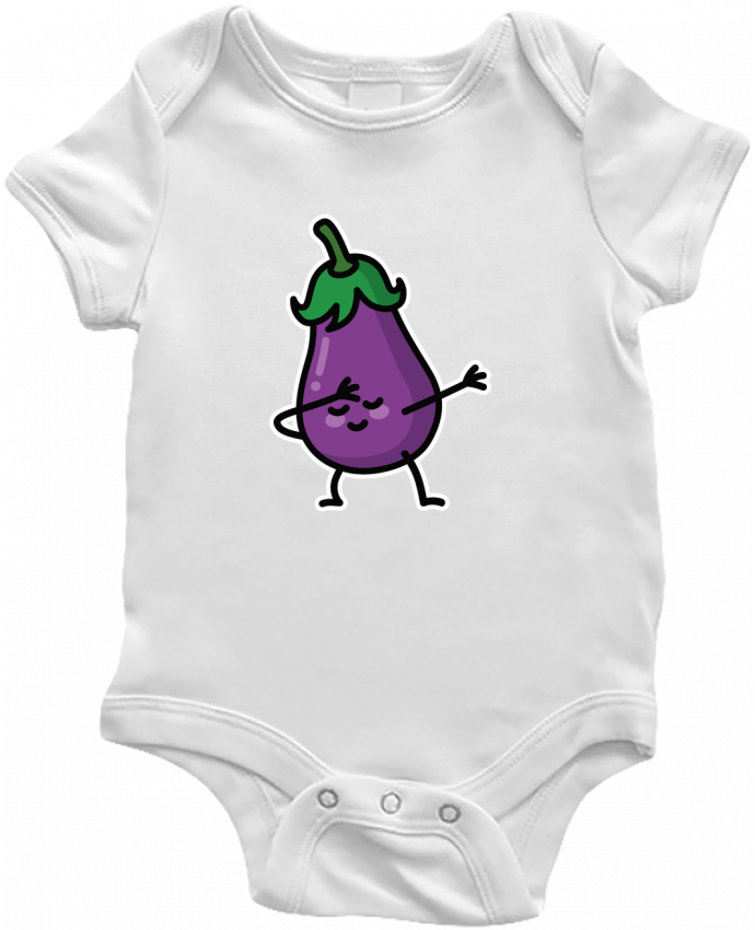 Body bébé Aubergine dab par LaundryFactory