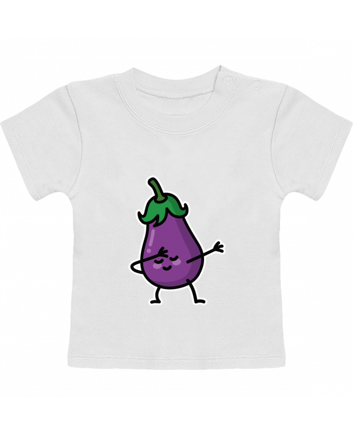 T-shirt bébé Aubergine dab manches courtes du designer LaundryFactory